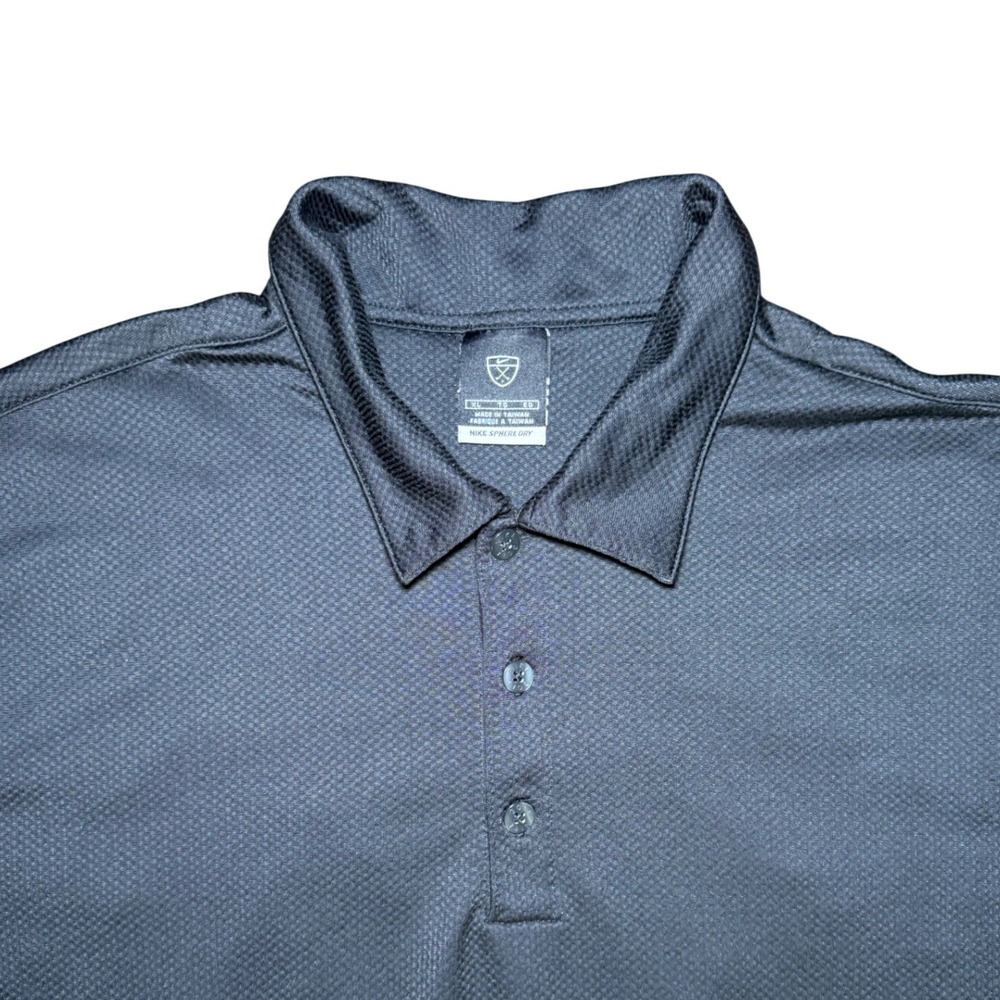 Nike Golf Polo Long Sleeve Mens XL Black Performance Shirt